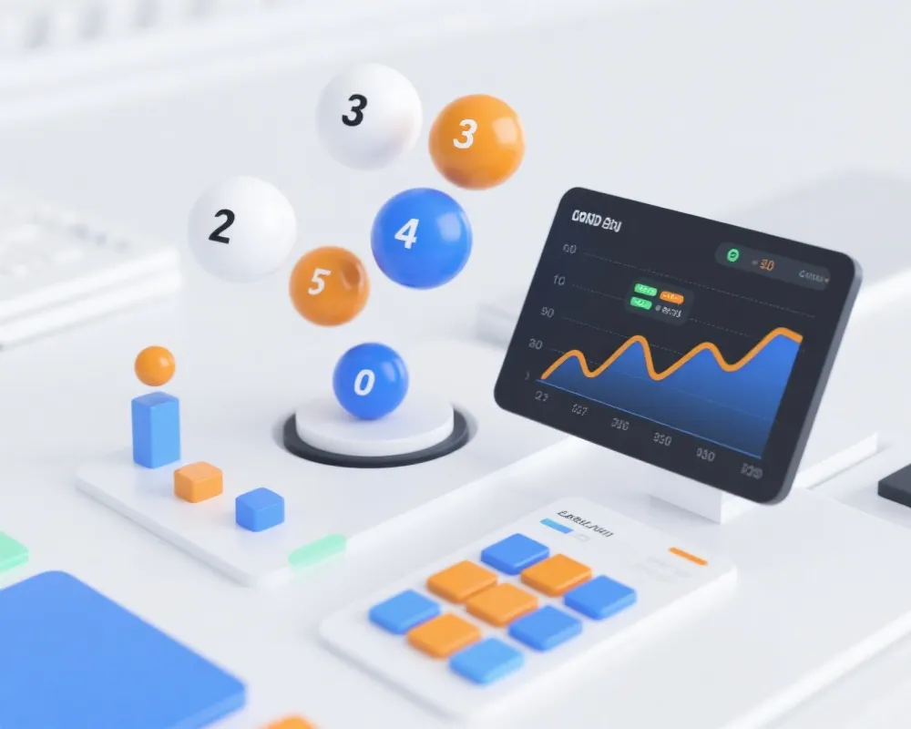 双色球走势图与号码分布可视化示意